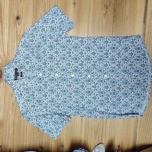 NWOT, Michael Kors, Men's, Short sleeve, Button down, Floral, Casual, SM, Slim